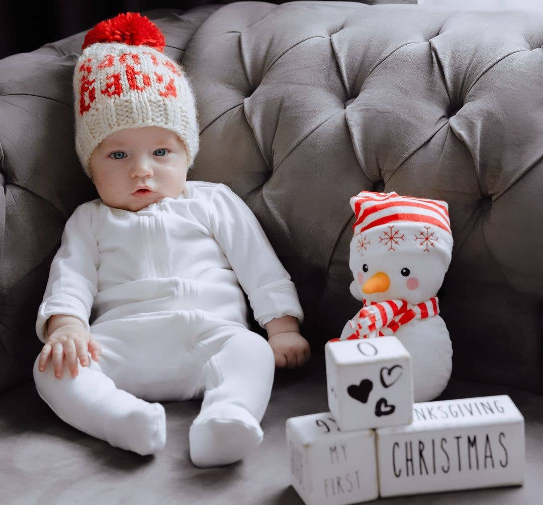 Santa Baby Hand Knit Beanie