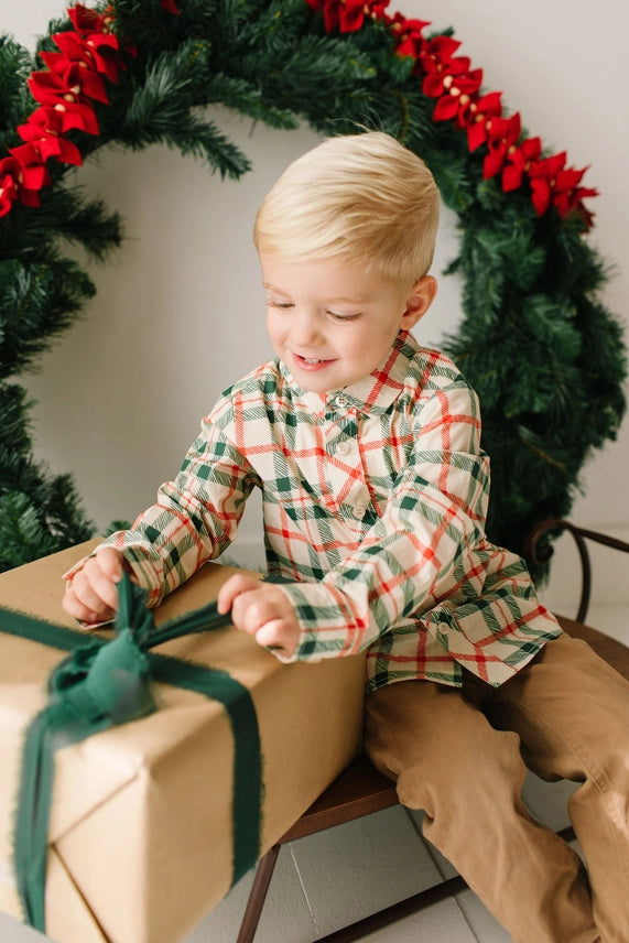 Button Down in Classic Plaid | Christmas