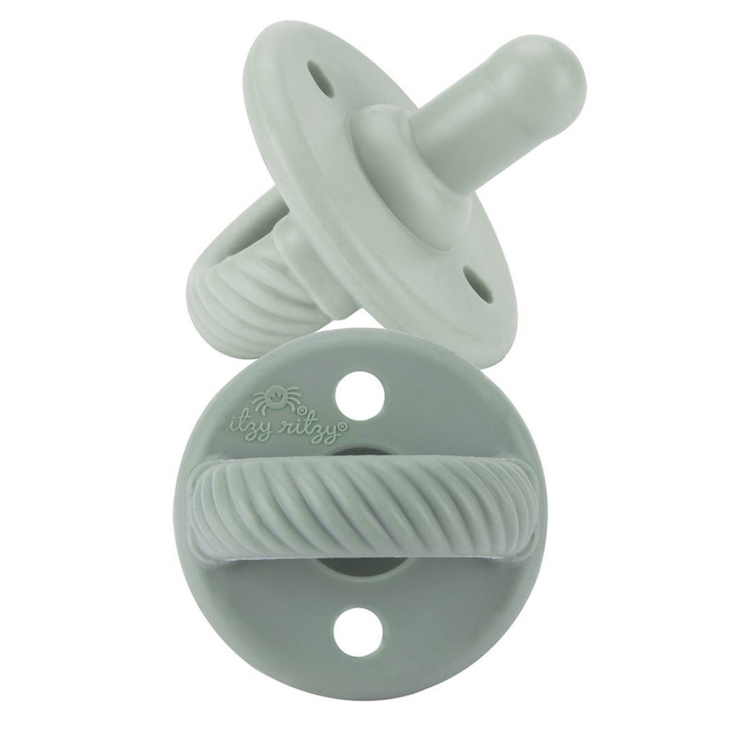 Sweetie Soother™ Pacifier Sets : Toast + Buttercream Braids