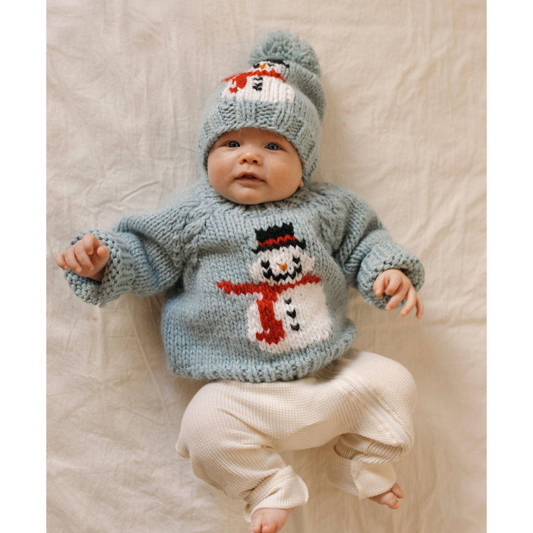 Frosty Snowman Surf Crew Neck Sweater Baby & Toddler