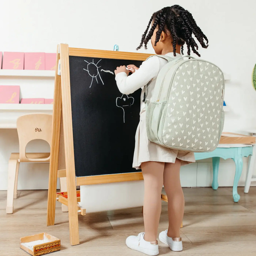 Little Heart Sage Toddler Backpack