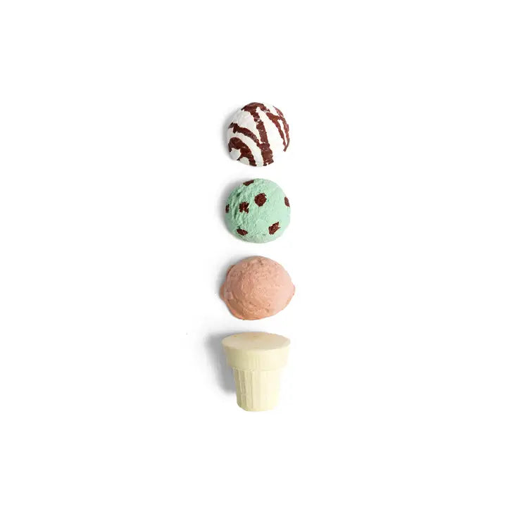 Minty Ice Cream Cone Handmade Sidewalk Chalk