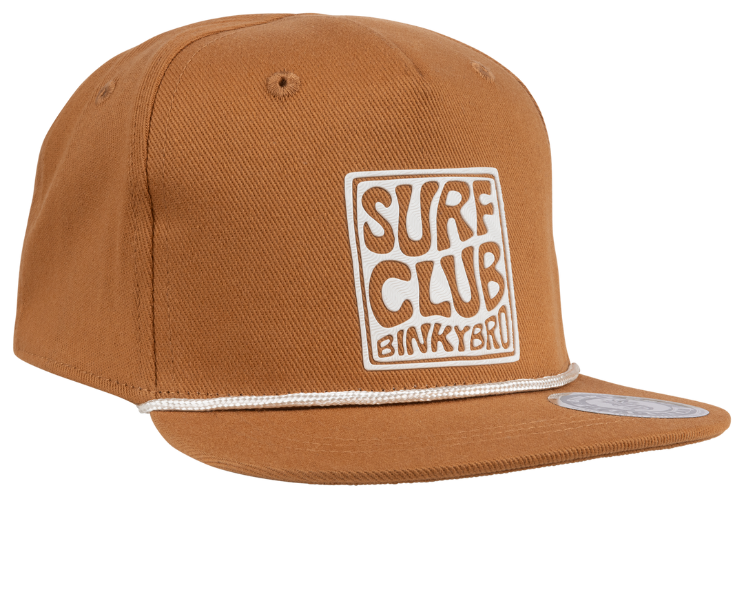 Surf Club Hat: Adult (one size fits most) / Brown / Standard Fit