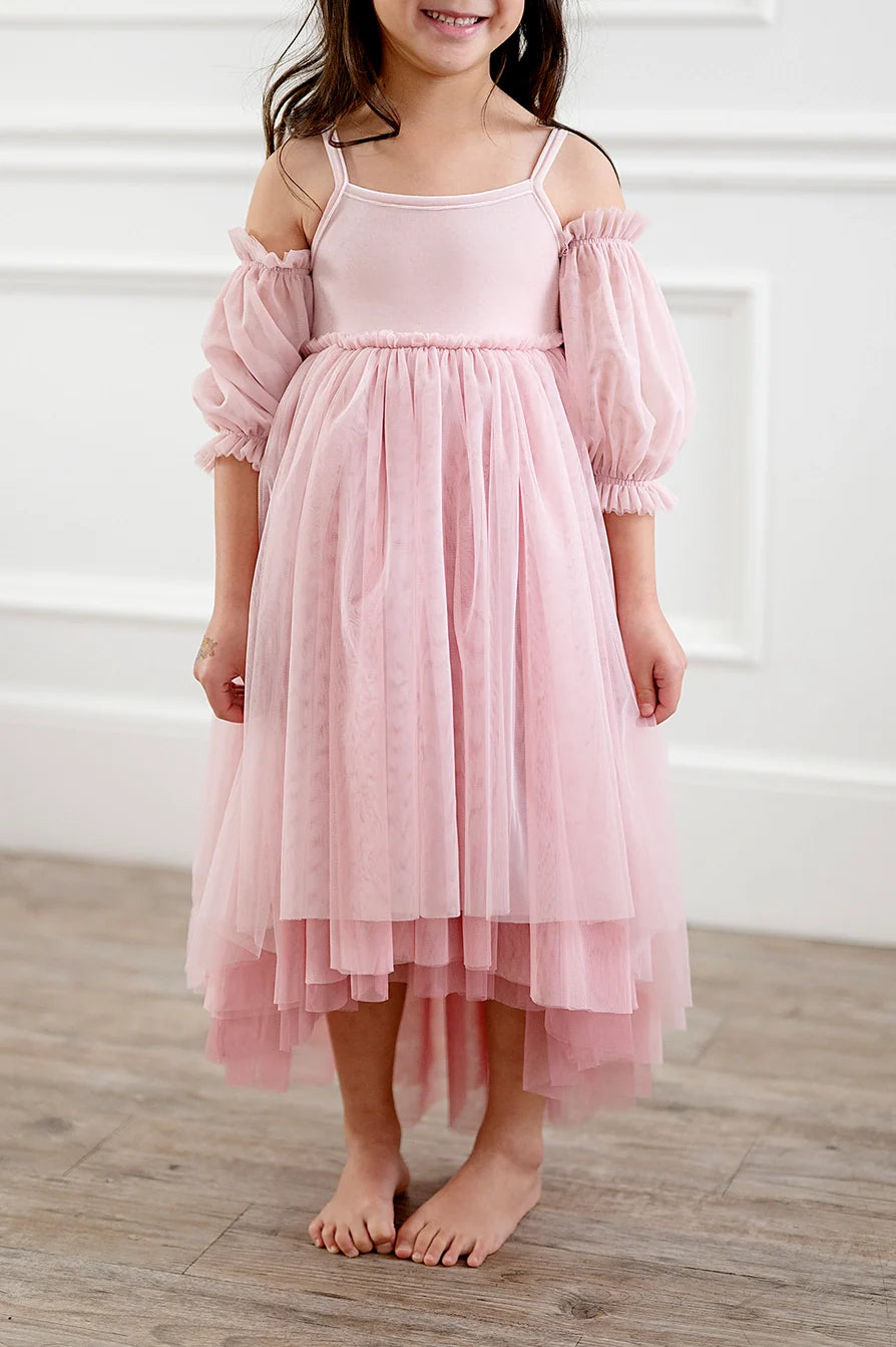 Everly Dress in Pink Rose Ombre