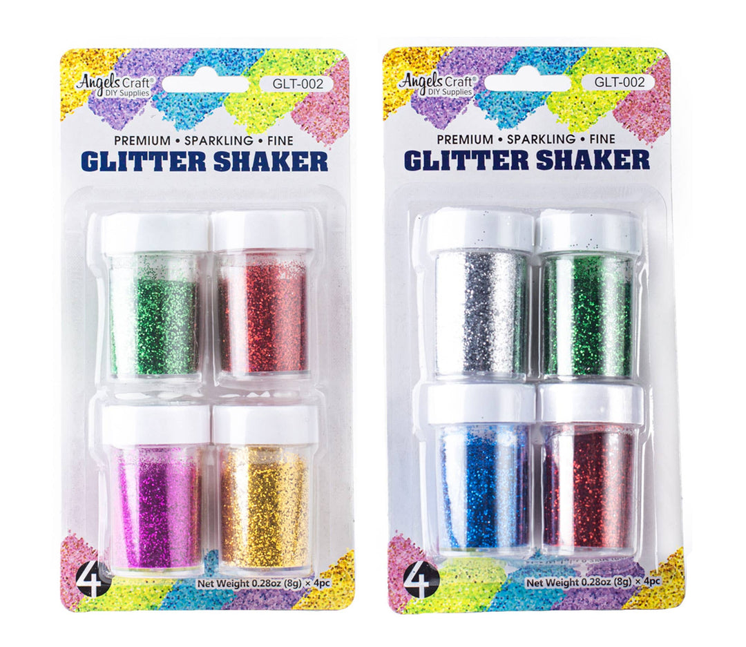 Glitter Shakers 8g in Asstd Primary Colors , 4-ct