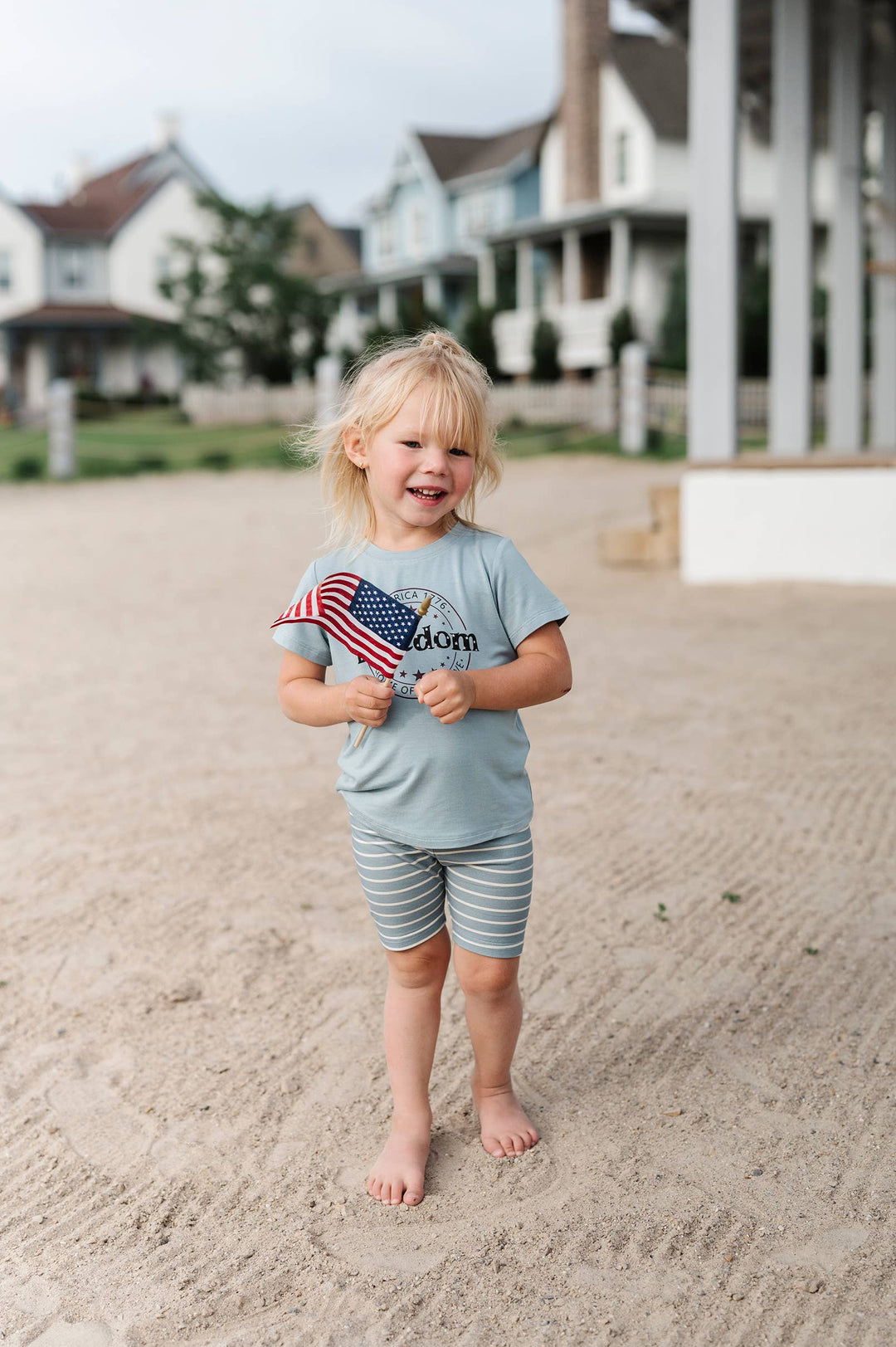 Americana Bamboo Kid's Tee in Freedom