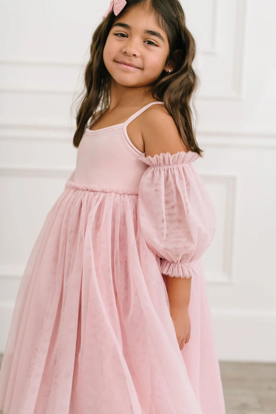 Everly Dress in Pink Rose Ombre