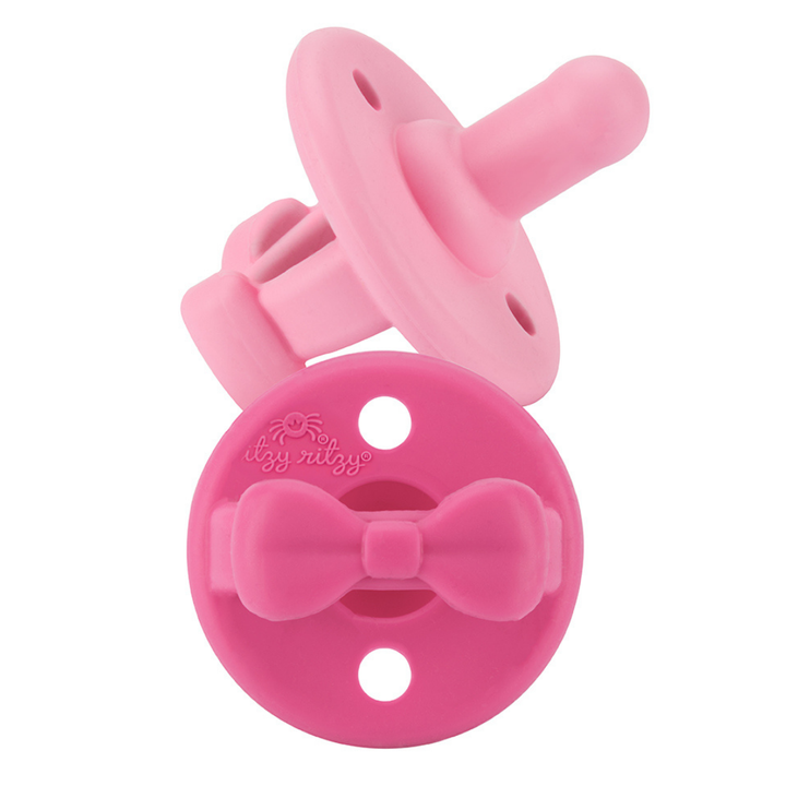 Sweetie Soother™ Pacifier Sets : Apricot + Terracotta Braids