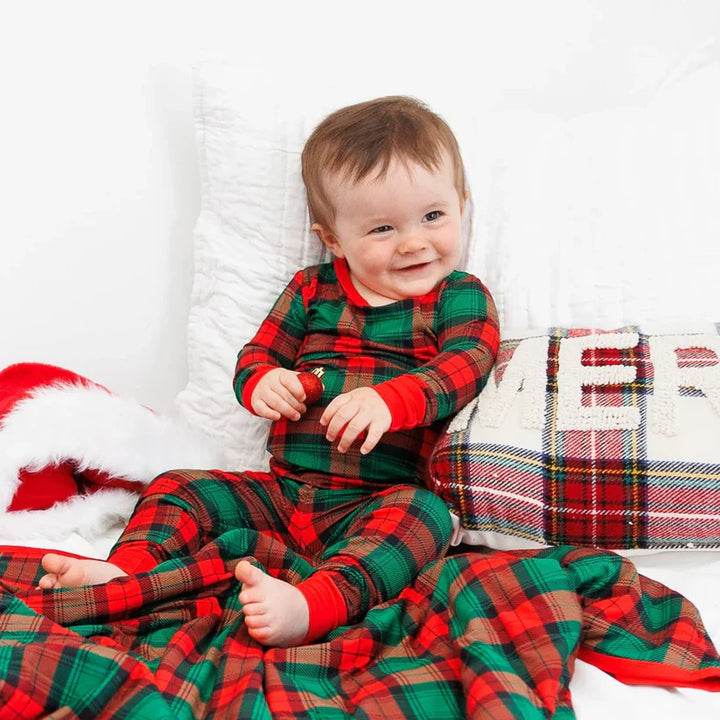 Holiday Plaid Bamboo Set