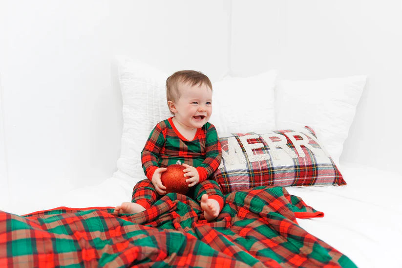 Holiday Plaid Bamboo Set