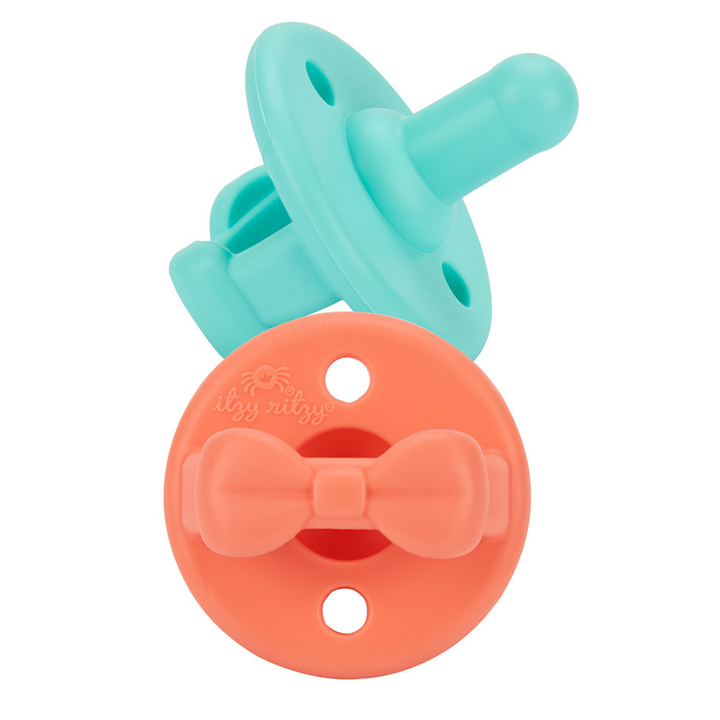 Sweetie Soother™ Pacifier Sets : Toast + Buttercream Braids