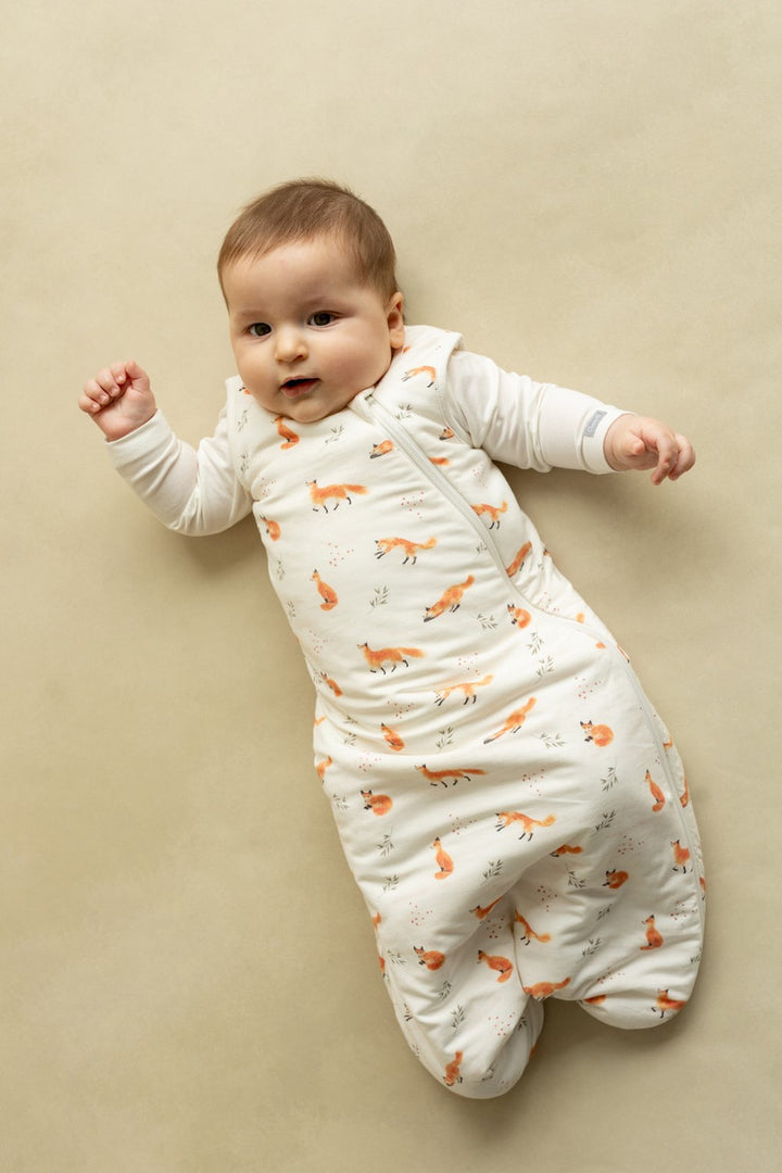 MODAL 1.5 TOGS SLEEPSACK-Foxes on Cream