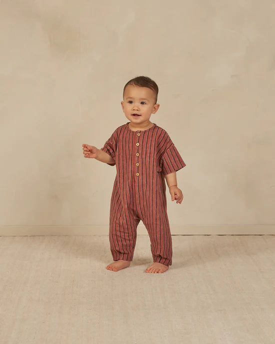 Hayes Jumpsuit - Red Multi-Stripe