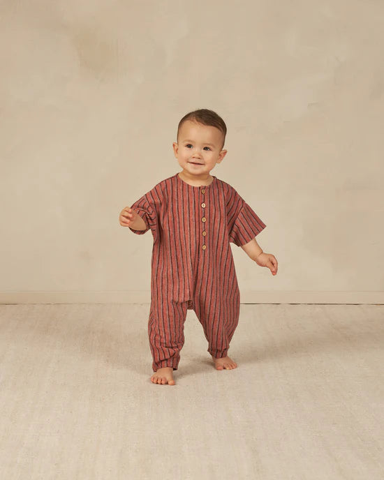 Hayes Jumpsuit - Red Multi-Stripe