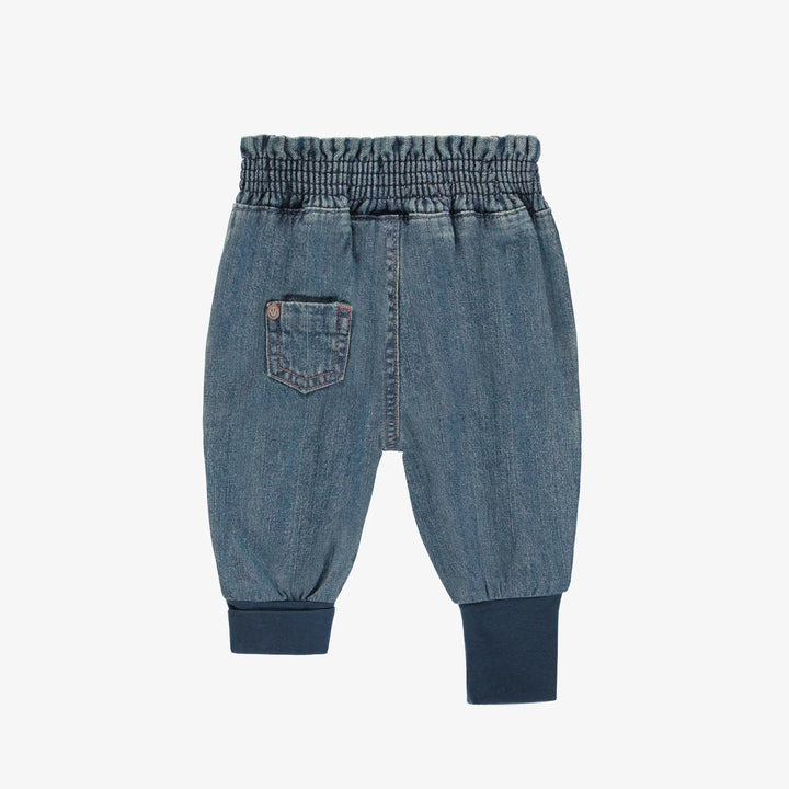 Lt Blue Denim Loose Fit Pant,