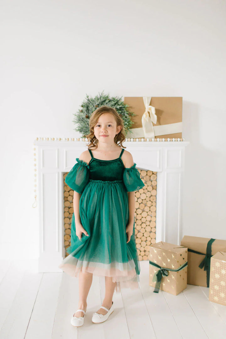 Everly Dress in Wintergreen