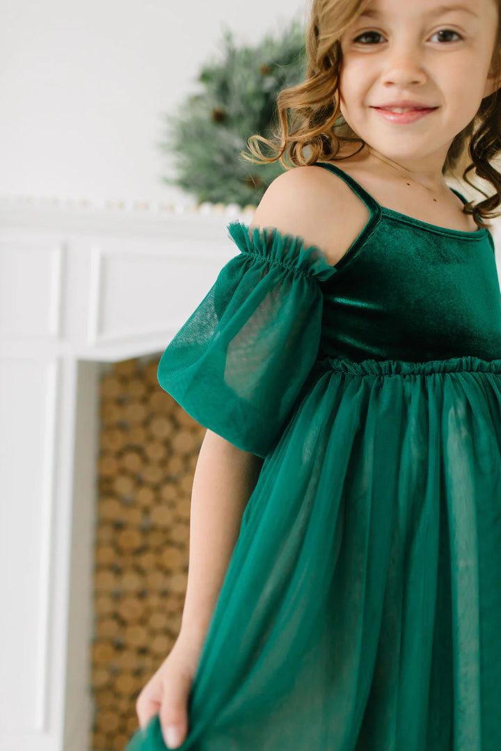 Everly Dress in Wintergreen