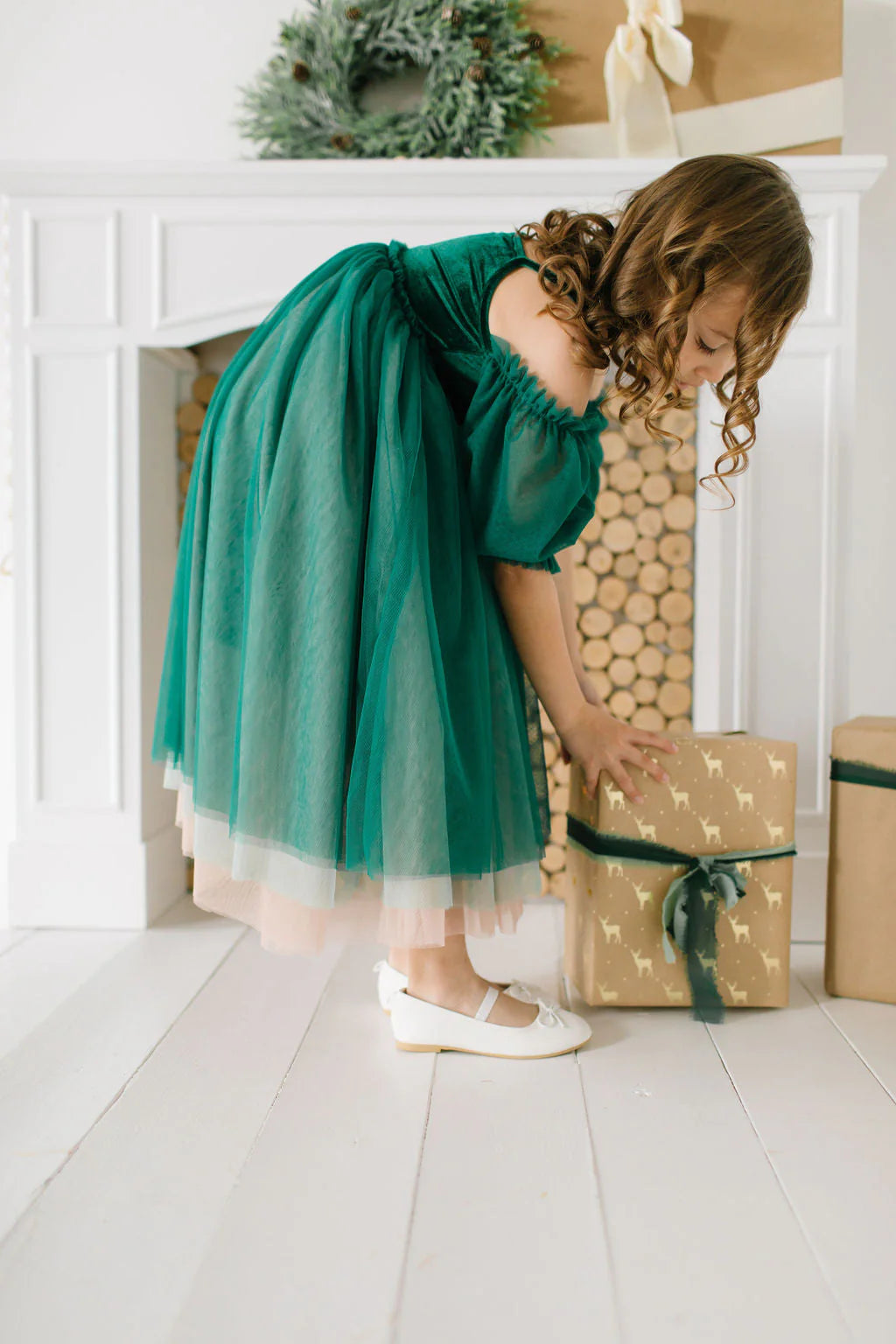 Everly Dress in Wintergreen