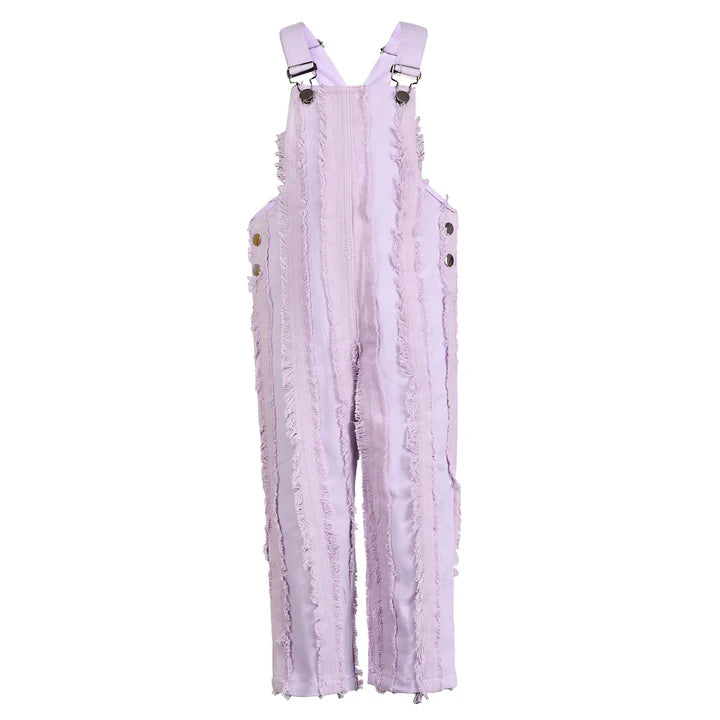 Purple Stripe Overall