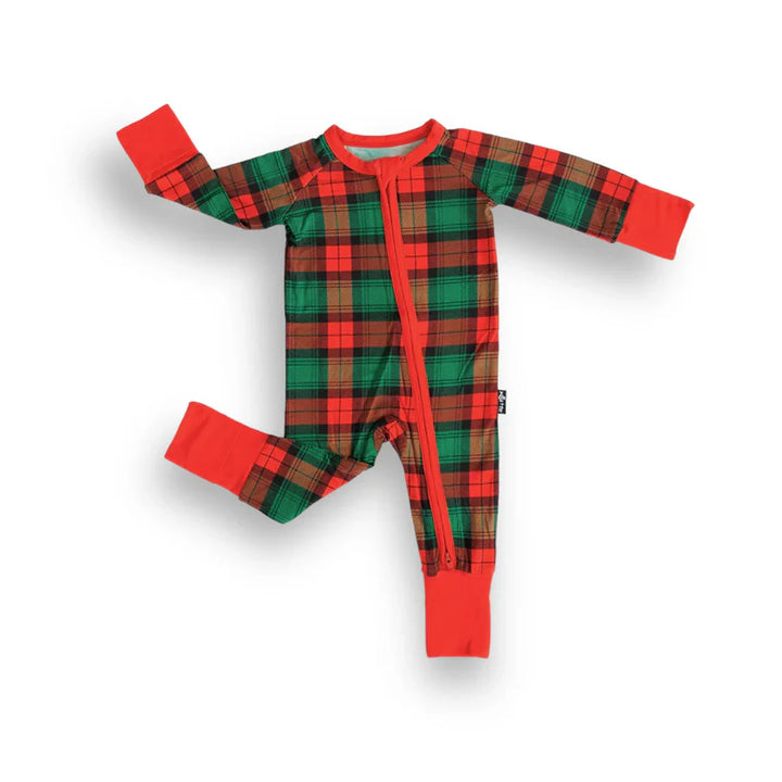 Holiday Plaid Bamboo Zippy