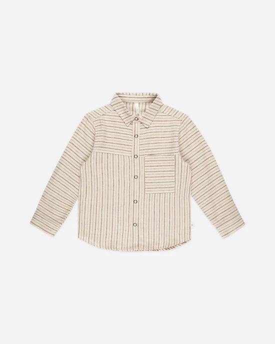 Walker Shirt - Saddle Pinstripe