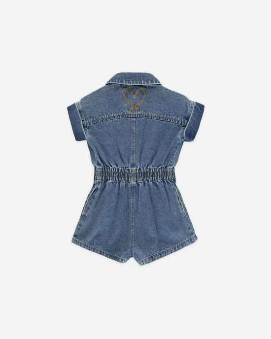 Indigo Utility Romper