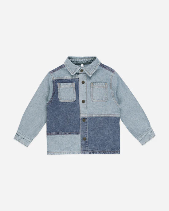 Denim Patchwork Overshirt