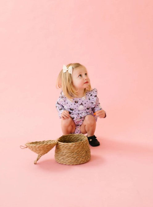 Leah Romper in Purple Cauldron