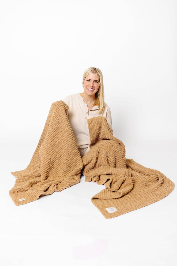 Chenille Blanket - Tan