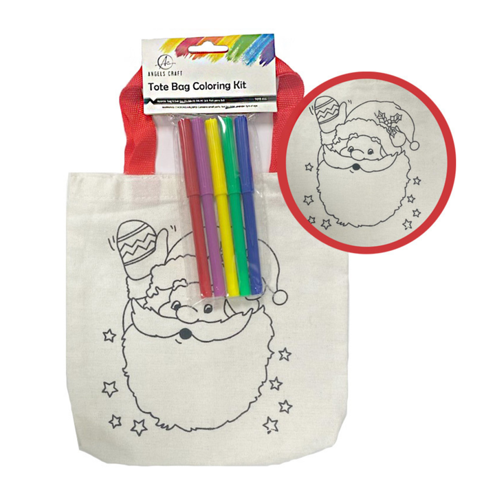 Tote Bag Coloring Kit Shark