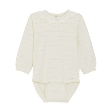 BODY LS JACQUARD-Eggnog