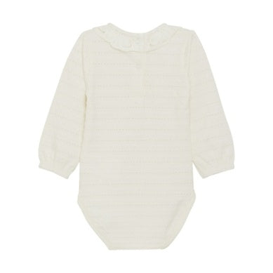 BODY LS JACQUARD-Eggnog