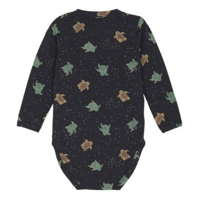 BODY LS AOP-Dark Navy Turtle print