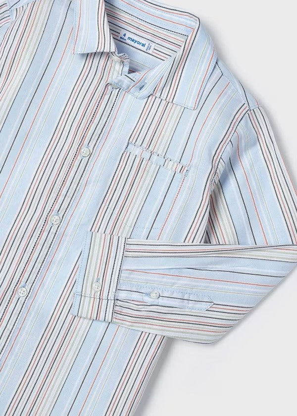 LS Striped Oxford Shirt