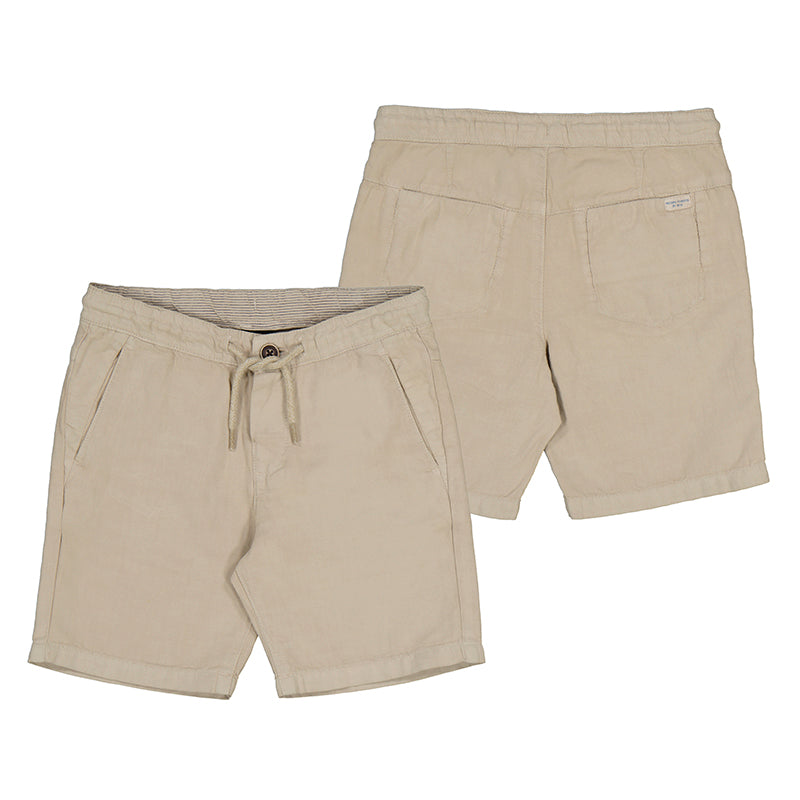 Boys Linen Bermuda Shorts