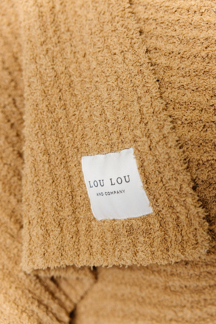 Chenille Blanket - Tan