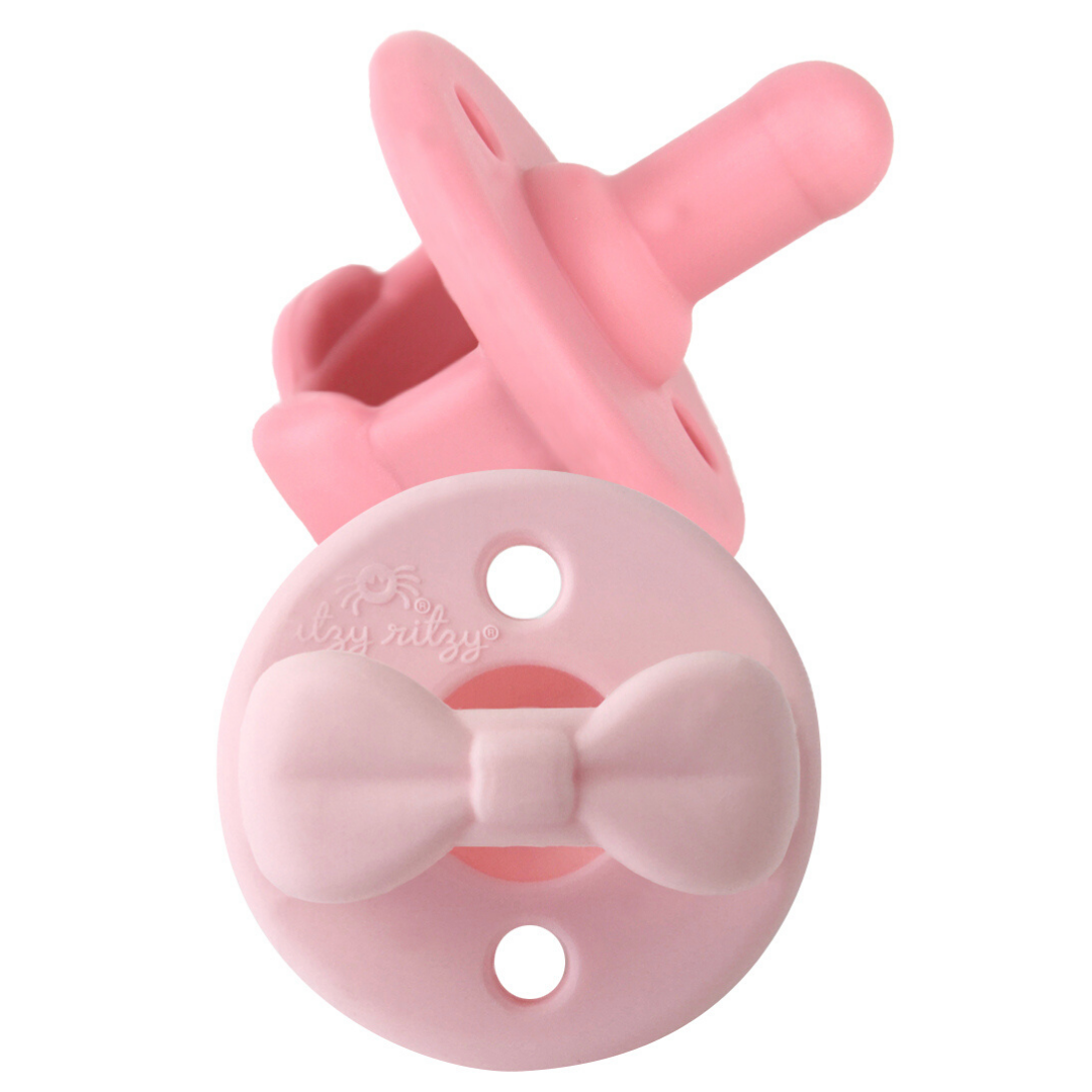 Sweetie Soother™ Pacifier Sets : Apricot + Terracotta Braids