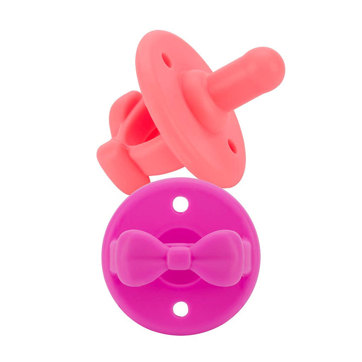 Sweetie Soother™ Pacifier Sets : Apricot + Terracotta Braids