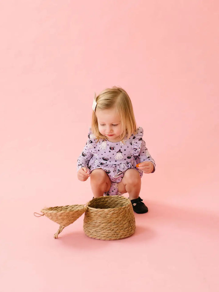 Leah Romper in Purple Cauldron