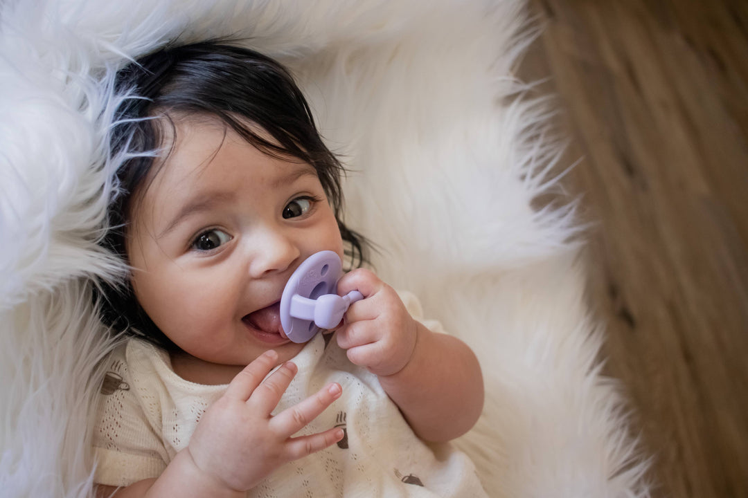 Sweetie Soother™ Pacifier Sets : Toast + Buttercream Braids