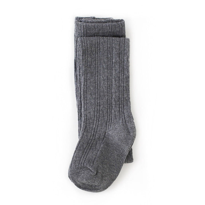 Charcoal Gray Cable Knit Tight