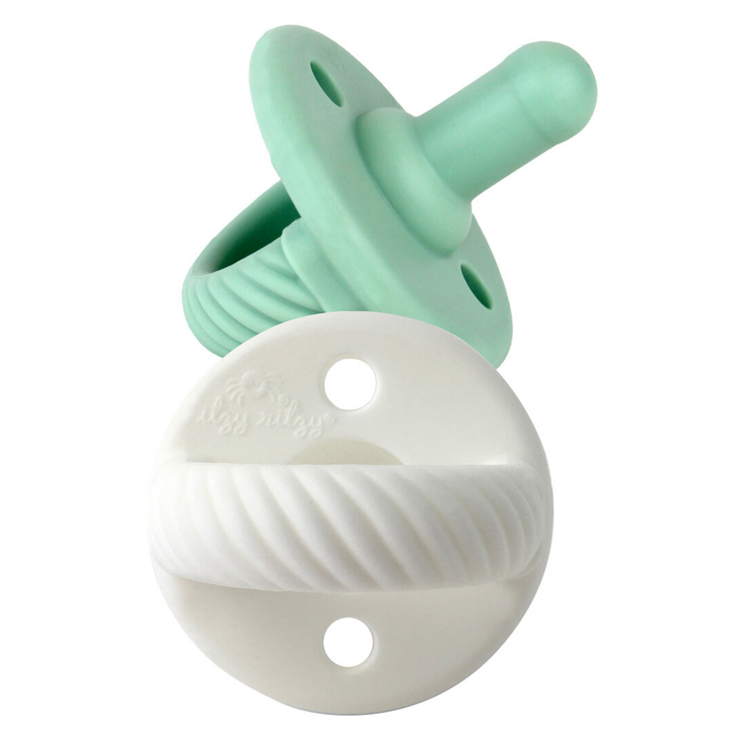 Sweetie Soother™ Pacifier Sets : Toast + Buttercream Braids