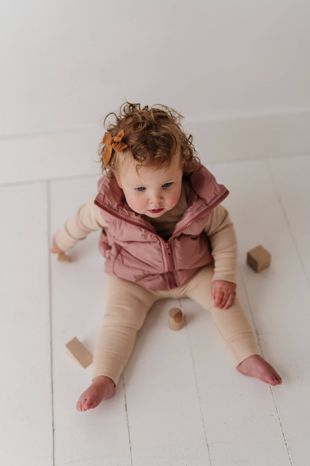 Puffer Vest in Charm Pink