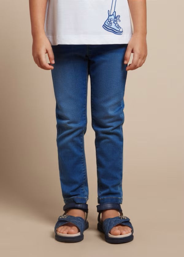 Girls Denim Pant -Dark Blue