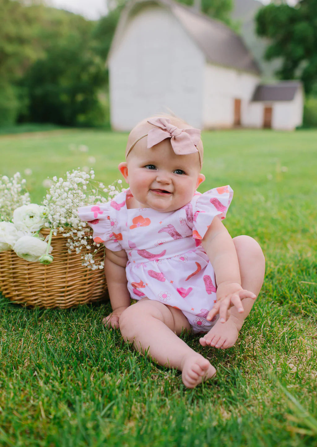 Emmy Romper in Cowgirl