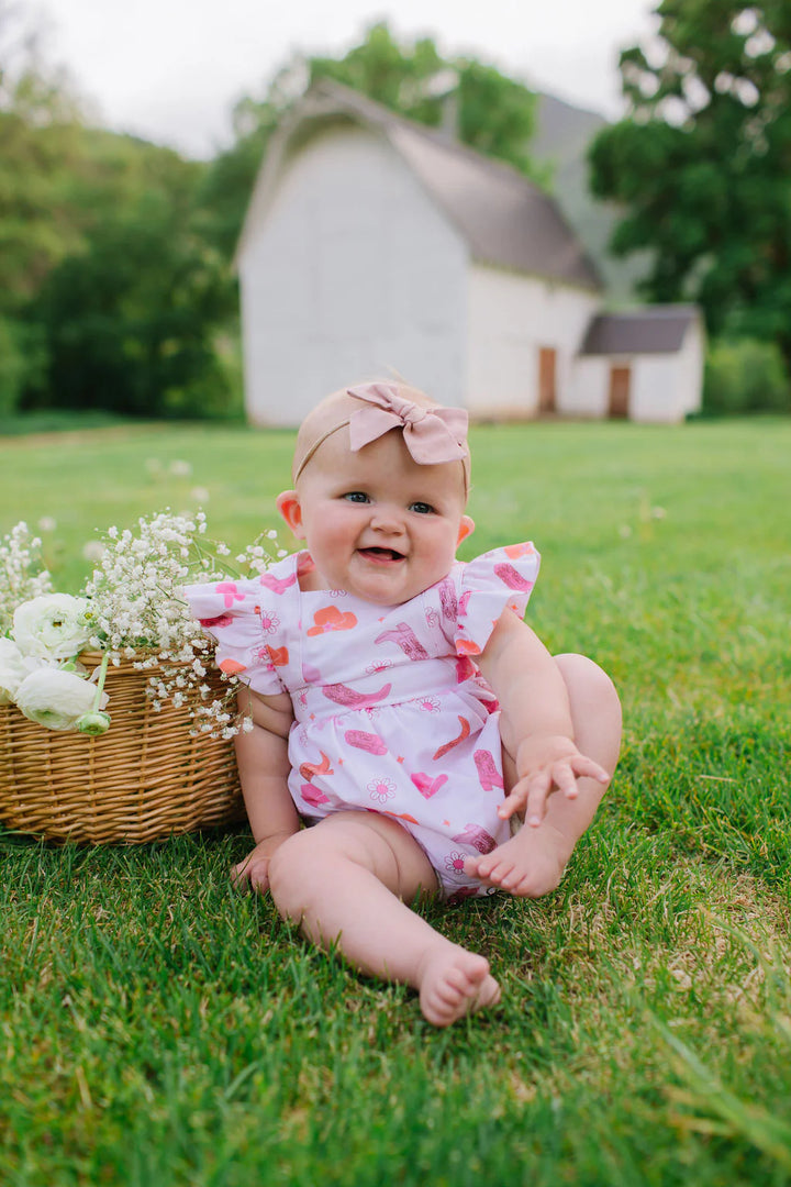 Emmy Romper in Cowgirl