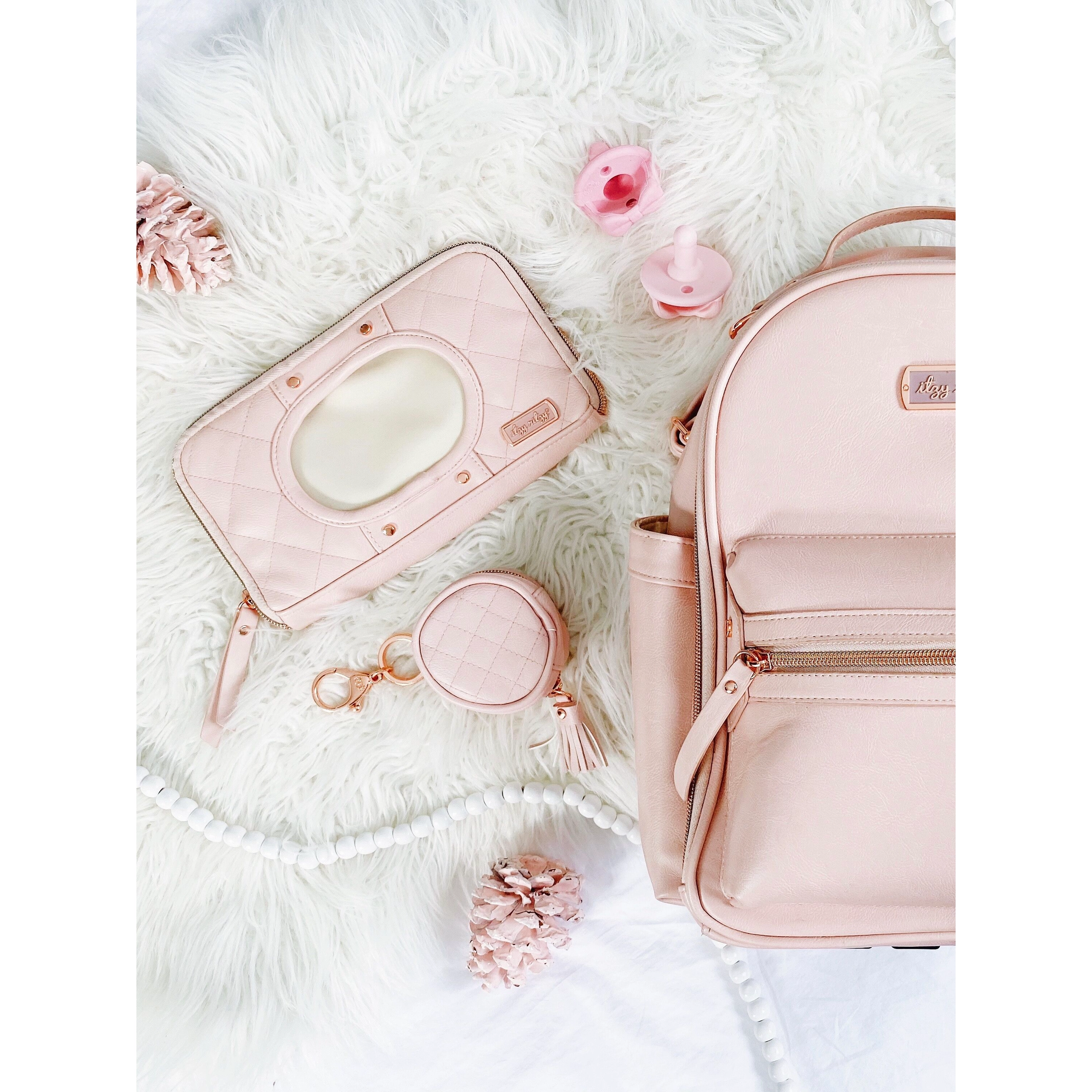Mini Diaper Bag Backpack (Cognac) – Blushing Dimple Boutique